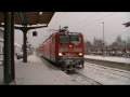 Winterliche Bahnaufnahmen aus Helmstedt und Marienborn