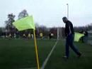 Goal Justin uit corner van Gertjan