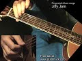Jiffy Jam -  - fingerstyle acoustic guitar lesson&TAB! Learn how to play