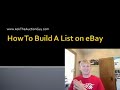 List Building on eBay