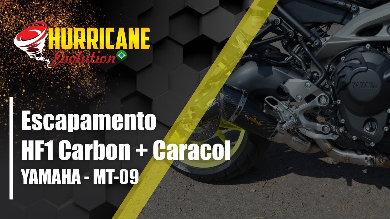 Capa do vídeo  Escapamento HF1 Carbon Full Yamaha MT 09 2014 a 2024