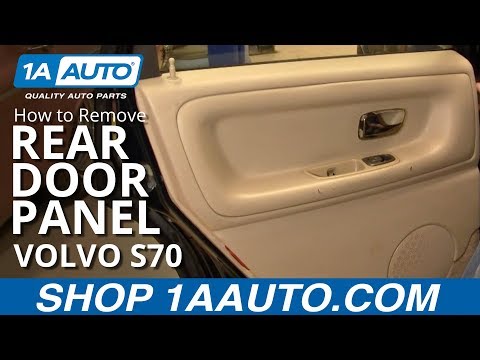 How To Install Replace Remove Rear Door Panel Volvo S70 98-00 1AAuto.com