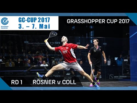 Squash: Rösner v Coll - Grasshopper Cup 2017 Rd 1 Highlights