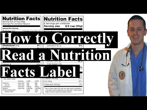 how to read nutrition labels