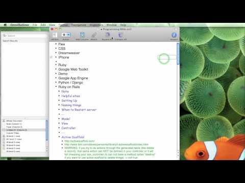how to sync omnioutliner