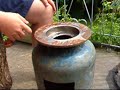Gas Bottle Wood-Burning Stove