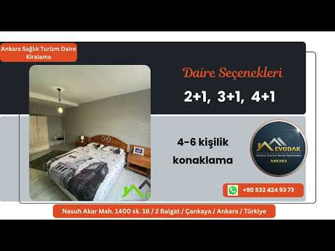 Ankara Sağlık Turizmi Daire Kiralama | Balgat Konaklama