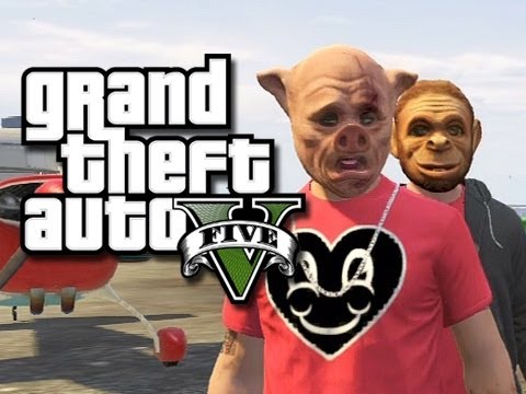 GTA 5 Online Stunts - Follow the Leader! (GTA V Fails and Funny Moments!) KYR SP33DY