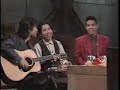 Asayake on accoustic, backstage at Music Party.