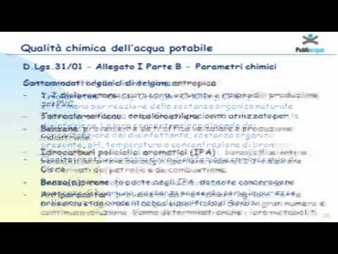 "Controllo e qualità dell'acqua" 4° parte - Lezione Istituto "B. De Franceschi"