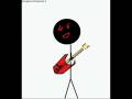 stick man and his guitar