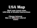 USA road map , the road traveled