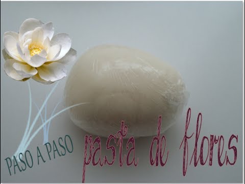 pasta de goma - Pasta de goma casera para flores. Más tutoriales en: facebook.com/sabordefiesta.