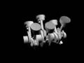 V6 engine animation - Flying pin #2