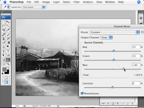 Learn Photoshop - How to create the effect of tone Split