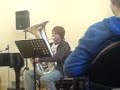 Niall playing tuba