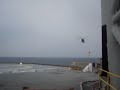 Helicoptero en plataforma Gene Rosser