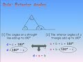 G7 Exterior Angles Triangle Finding the Unknown Angle G7 Exterior Angles Triangle Finding the Unknown Angle