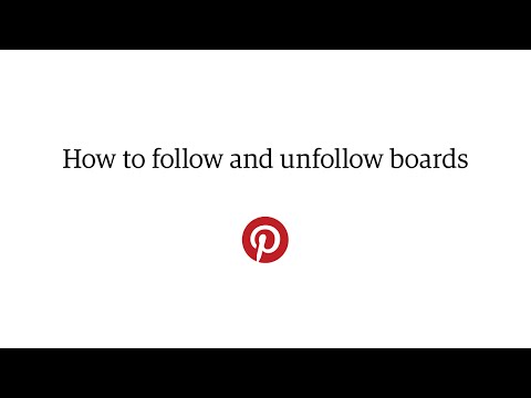 how to i unfollow on pinterest