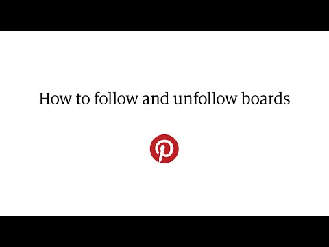 how to unfollow someone on pinterest
