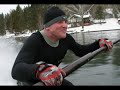new years day barefooting waterskiing 1/1/08