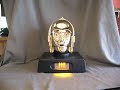 Star Wars C3P0 interactive head display - gold plated