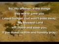 Fill My Cup, Lord