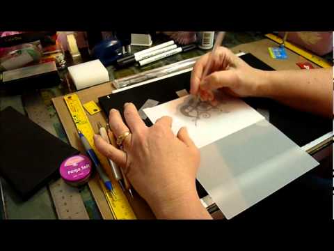 pergamano - ma petite technique pour faire de l'embossage sur papier parchemin pergamano.