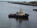Large Car Carrier, Hoegh Durban, entering river Tyne