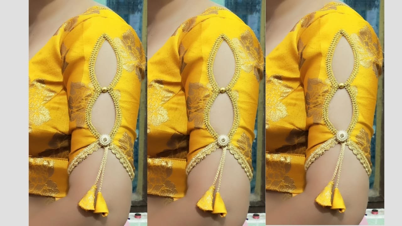 Very Beautiful New Latest Sleeve Cutting and Stitching Blouse Designs