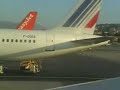 landing a319 air france at the  airport of nice  cote dazur 
