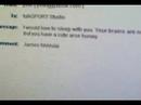 james whale receives an interesting email which he reads out to his guest jodie marsh.
