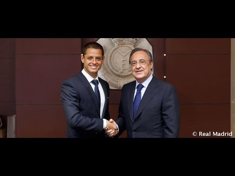 Chicharito Hernández signs his contract with Real Madrid Chicharito Hernández signs his contract with Real Madrid