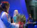 Evelyne Leu-freestyle skiing aerials women-victory ceremony