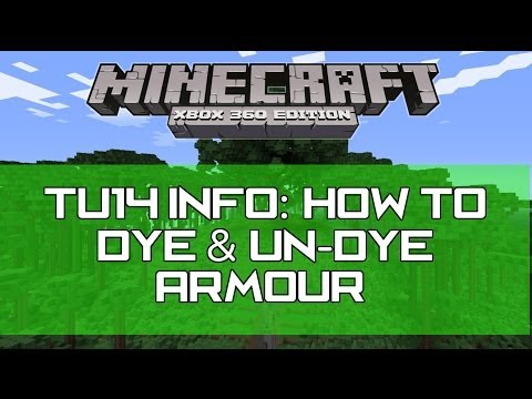 how to dye iron armor in minecraft xbox