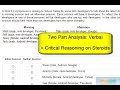 Click here to watch this video GMAT Integrated Reasoning: Two Part Analysis Introduction