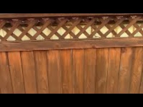 video-linktoworks-Staining a Cedar Wood Fence, comments and equipment,...