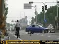 Motorcycle crashes with a car! Motorcycle crashes with a car!