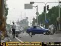 Motorcycle crashes with a car!