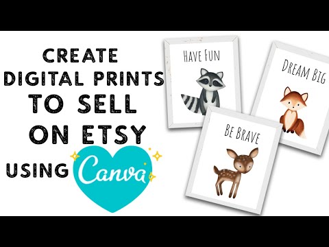 video-linktoworks-How To Make Digital Prints To Sell On Etsy Using Canva...