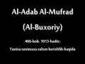 Al Adab Al Mufrad (466-bob/1013-hadis) Tanisa tanimasa salom berishlik