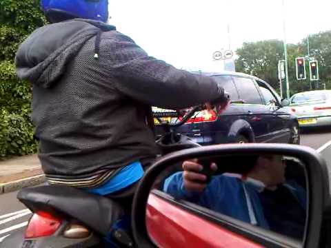 172CC - Casual wheelie down the A10.