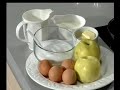 Flan de huevo y manzana asada