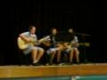 lol first vid woot ok this is anna (lead guitarist) bee (vocals) zigi (vocals) zigi being me (y) haha well we performed the show by lenka and played guitar, lil rusty but yeahh first time singing in front of a crowd so
 dont bag us out cos i can ninjaa, capeash??. positive comments cos i like them :p
