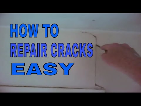 how to repair cracks in walls