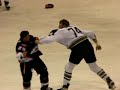 hockey fight bosse vs varhaug fight 1