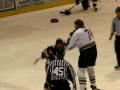 hockey fight bosse vs varhaug fight 1