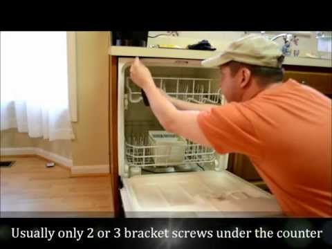 how to re-install a dishwasher