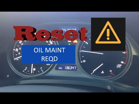 How to Reset Oil Maintenance Required Light in 2006-2014 Lexus IS250