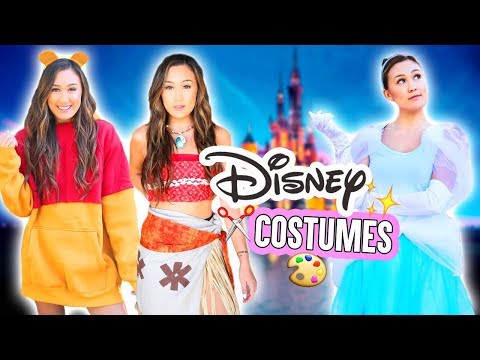 DIY DISNEY HALLOWEEN COSTUMES 2017 (Moana, Cinderella & Pooh)